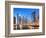 Dubai Marina Skyline at Night, Dubai City, United Arab Emirates, Middle East-Neale Clark-Framed Photographic Print