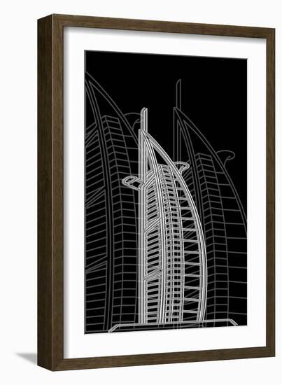 Dubai Night-Cristian Mielu-Framed Premium Giclee Print