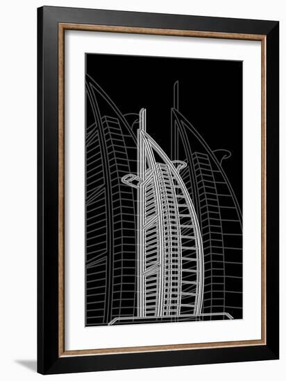 Dubai Night-Cristian Mielu-Framed Premium Giclee Print