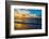 Dubai Sea and Beach, Beautiful Sunset at the Beach-bloodua-Framed Photographic Print