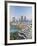 Dubai Skyline, Elevated View Over the Dubai Mall and Burj Khalifa Park, Dubai-null-Framed Photographic Print