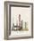 Dubai Skyline Poster-paulrommer-Framed Art Print