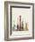 Dubai Skyline Poster-paulrommer-Framed Premium Giclee Print