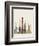 Dubai Skyline Poster-paulrommer-Framed Premium Giclee Print