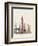 Dubai Skyline Poster-paulrommer-Framed Premium Giclee Print