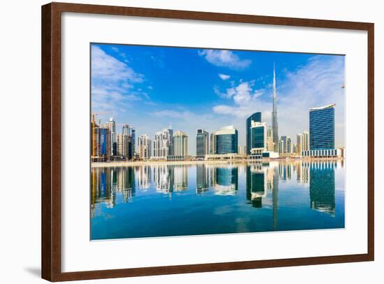 Dubai Skyline, Uae.-Luciano Mortula - LGM-Framed Photographic Print