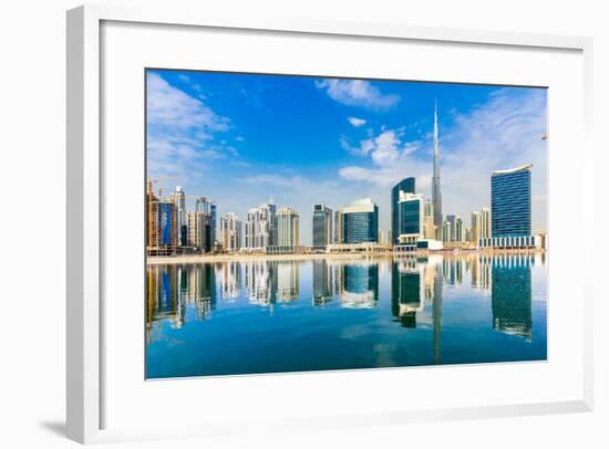 Dubai Skyline, Uae.-Luciano Mortula - LGM-Framed Photographic Print