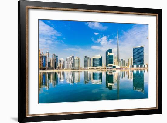 Dubai Skyline, Uae.-Luciano Mortula - LGM-Framed Photographic Print