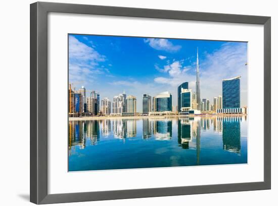 Dubai Skyline, Uae.-Luciano Mortula - LGM-Framed Photographic Print