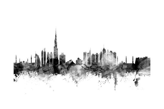 Dubai Skyline Art Print Michael Tompsett Art Com