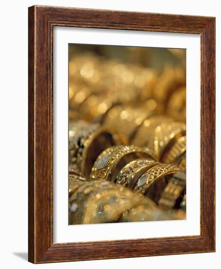 Dubai Souk, Dubai, United Arab Emirates-Walter Bibikow-Framed Photographic Print