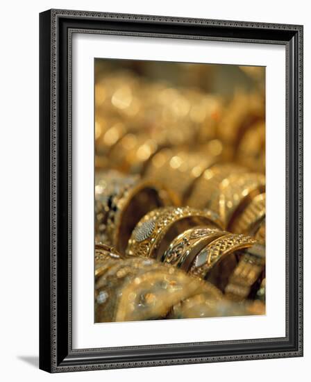 Dubai Souk, Dubai, United Arab Emirates-Walter Bibikow-Framed Photographic Print