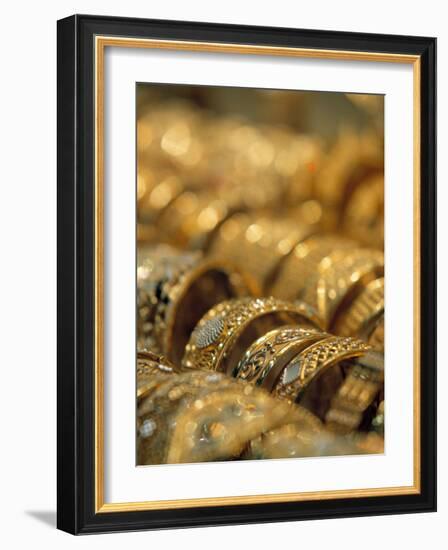 Dubai Souk, Dubai, United Arab Emirates-Walter Bibikow-Framed Photographic Print