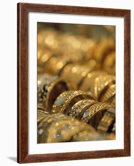 Dubai Souk, Dubai, United Arab Emirates-Walter Bibikow-Framed Photographic Print