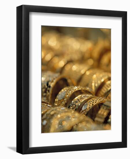 Dubai Souk, Dubai, United Arab Emirates-Walter Bibikow-Framed Photographic Print