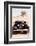 Dubai UAE - Classic Black Land Rover-Philippe HUGONNARD-Framed Photographic Print