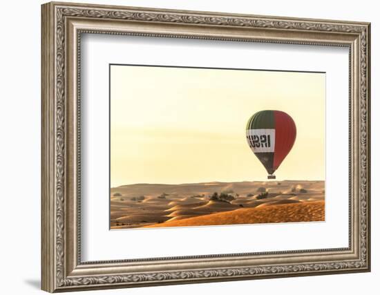 Dubai UAE - Hot Air Balloons Sunrise II-Philippe HUGONNARD-Framed Photographic Print