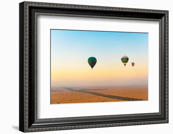 Dubai UAE - Sky View at Sunrise-Philippe HUGONNARD-Framed Photographic Print