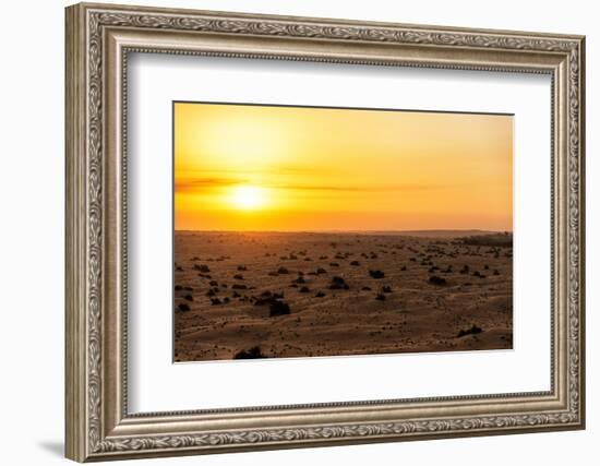 Dubai UAE - Sunset Desert-Philippe HUGONNARD-Framed Photographic Print