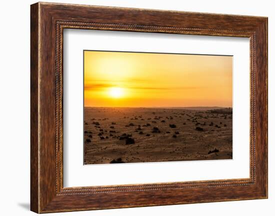 Dubai UAE - Sunset Desert-Philippe HUGONNARD-Framed Photographic Print