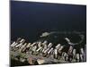 Dubai. Water taxis at work by Deira wharf-Werner Forman-Mounted Giclee Print