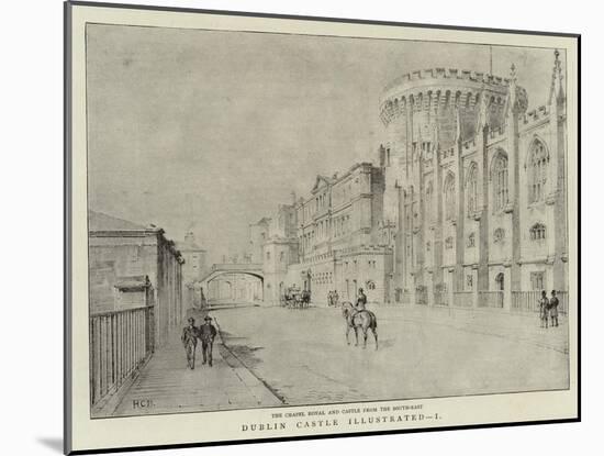 Dublin Castle Illustrated, I-null-Mounted Giclee Print