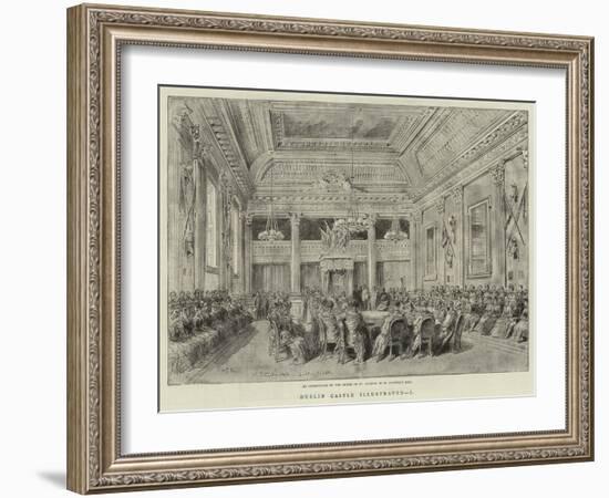 Dublin Castle Illustrated, I-null-Framed Giclee Print