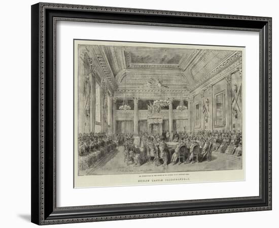 Dublin Castle Illustrated, I-null-Framed Giclee Print