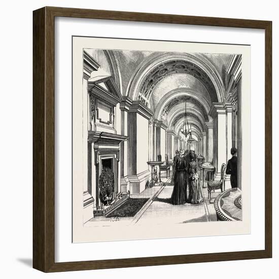 Dublin Castle, Ireland, the Corridor, 1888-null-Framed Giclee Print