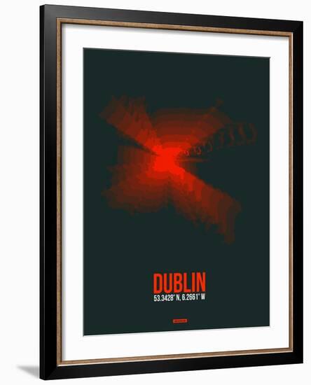 Dublin Radiant Map 3-NaxArt-Framed Art Print