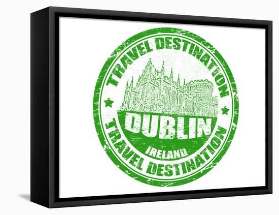 Dublin Stamp-radubalint-Framed Stretched Canvas
