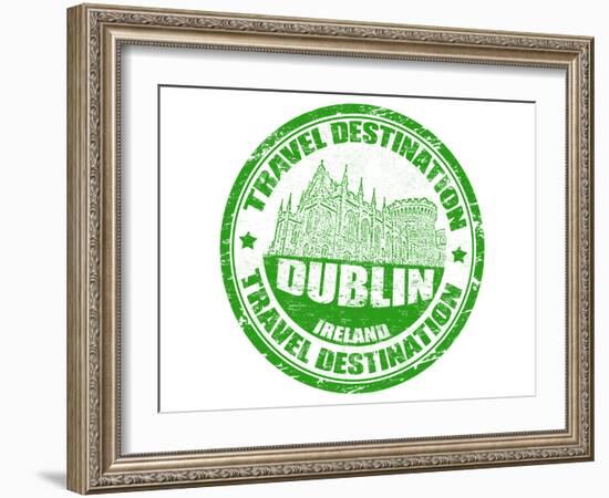 Dublin Stamp-radubalint-Framed Art Print