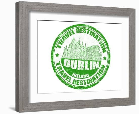 Dublin Stamp-radubalint-Framed Art Print