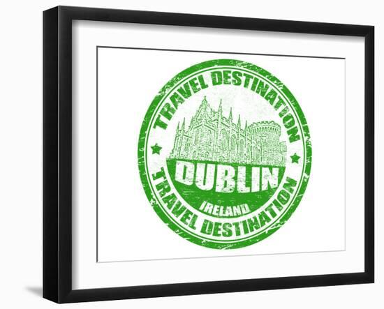 Dublin Stamp-radubalint-Framed Art Print
