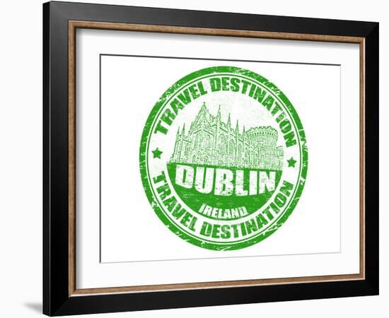 Dublin Stamp-radubalint-Framed Art Print