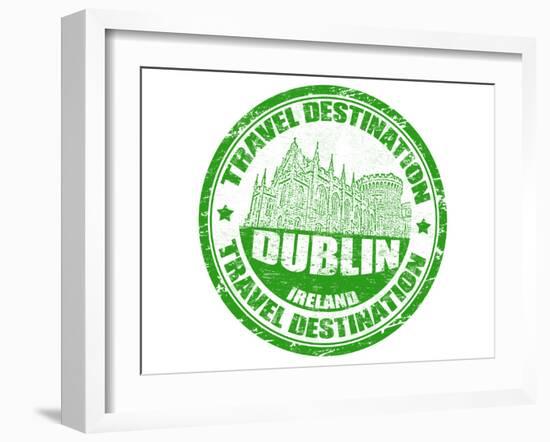 Dublin Stamp-radubalint-Framed Art Print