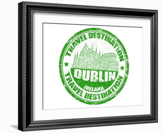 Dublin Stamp-radubalint-Framed Art Print