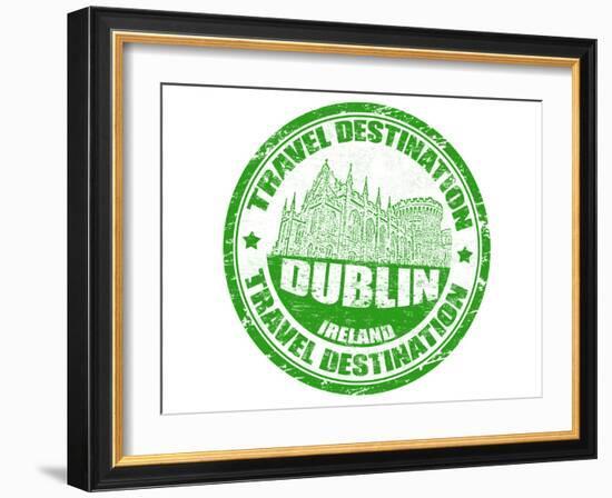 Dublin Stamp-radubalint-Framed Art Print