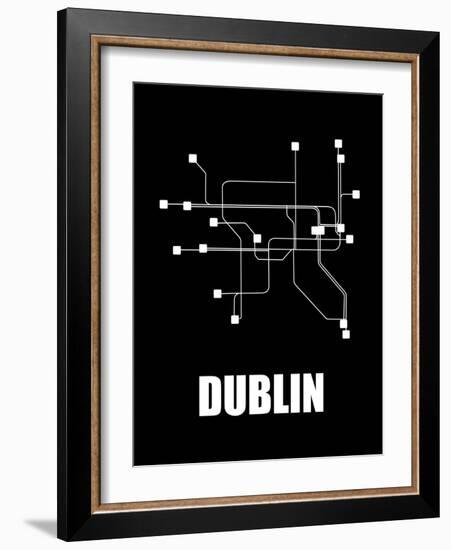 Dublin Subway Map III-null-Framed Art Print