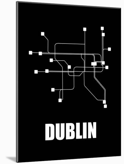Dublin Subway Map III-null-Mounted Art Print