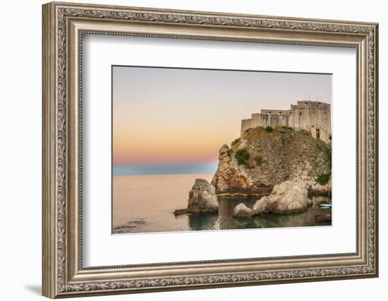 Dubrovnik, Croatia. Fortress Lovrijenac on the Adriatic Sea.-Tom Haseltine-Framed Photographic Print