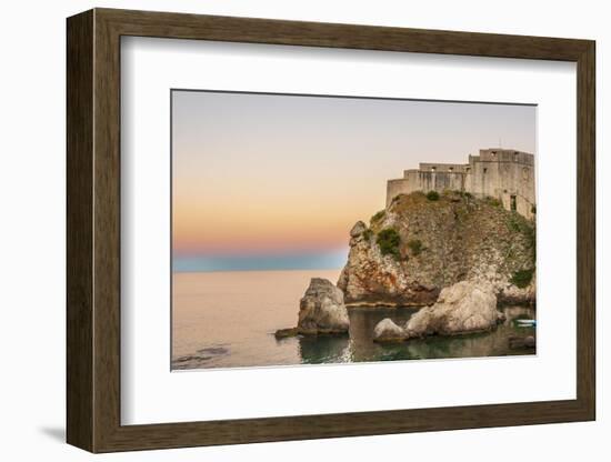 Dubrovnik, Croatia. Fortress Lovrijenac on the Adriatic Sea.-Tom Haseltine-Framed Photographic Print