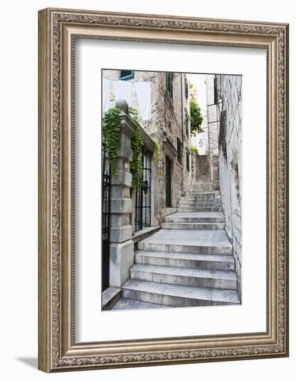 Dubrovnik Old Town, One of the Narrow Side Streets, Dubrovnik, Croatia, Europe-Matthew Williams-Ellis-Framed Photographic Print