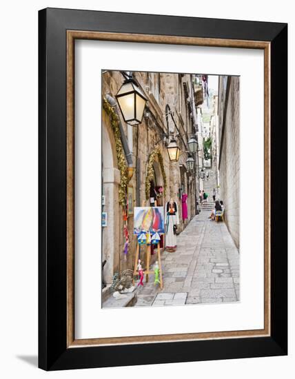 Dubrovnik Old Town, One of the Narrow Side Streets, Dubrovnik, Croatia, Europe-Matthew Williams-Ellis-Framed Photographic Print