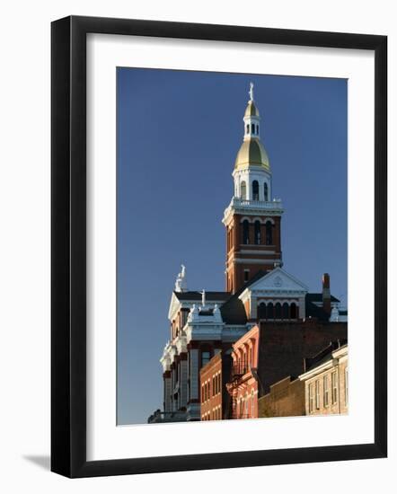 Dubuque County Courthouse, Dubuque, Iowa-Walter Bibikow-Framed Photographic Print