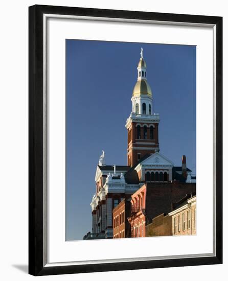 Dubuque County Courthouse, Dubuque, Iowa-Walter Bibikow-Framed Photographic Print