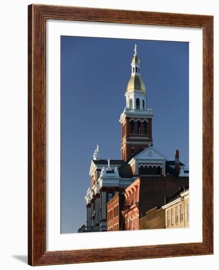 Dubuque County Courthouse, Dubuque, Iowa-Walter Bibikow-Framed Photographic Print