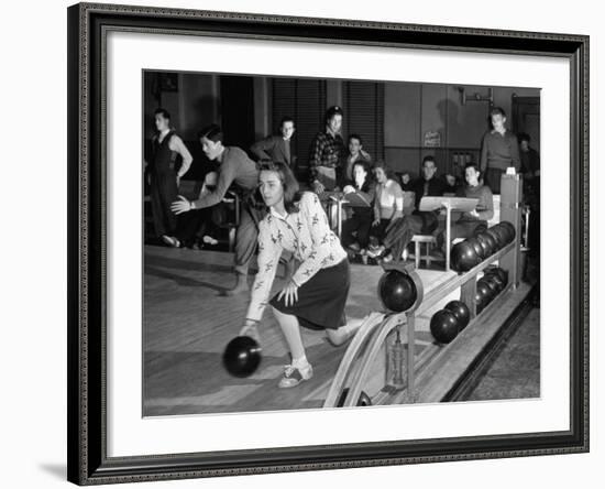 Dubutantes with Bowling with their Dates-William C^ Shrout-Framed Photographic Print
