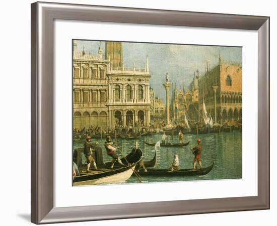 Ducal Palace and St Marks Venice Detail-Canaletto-Framed Giclee Print