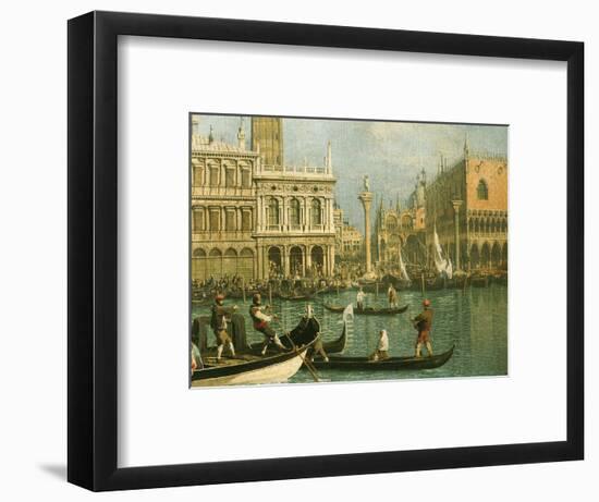 Ducal Palace and St Marks Venice Detail-Canaletto-Framed Premium Giclee Print